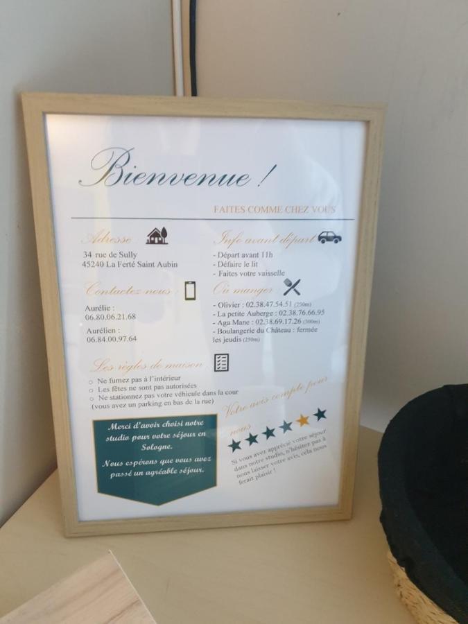 Agreable Studio Dans Le Centre Historique La Ferté-Saint-Aubin Zewnętrze zdjęcie